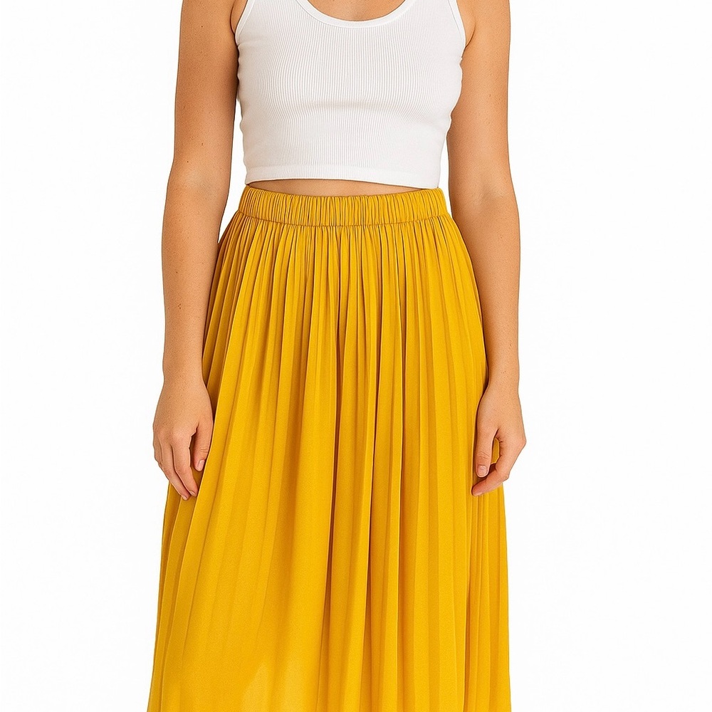 Endless Rose Mustard Yellow Maxi Skirt Long